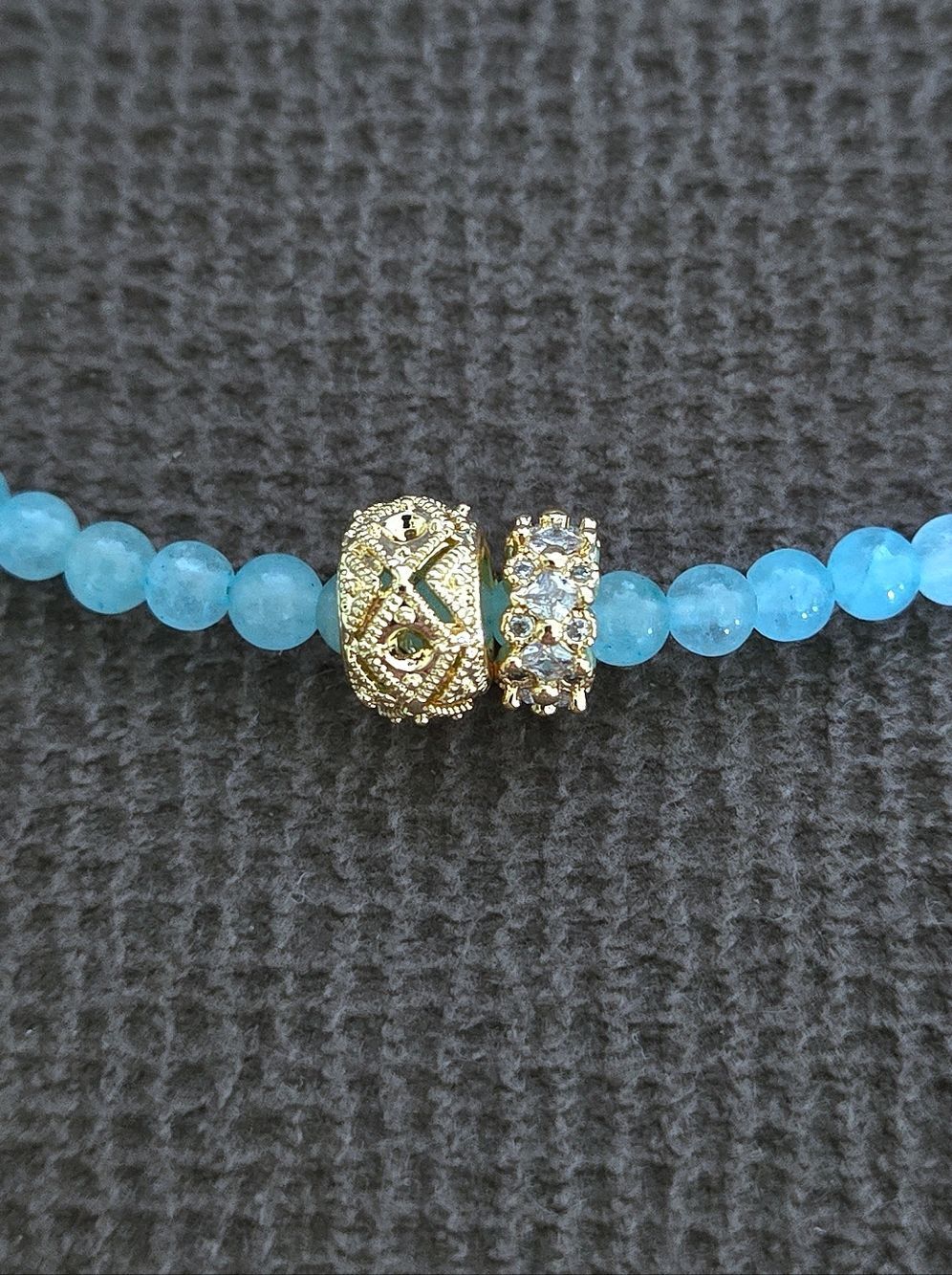 MacRae & Co. Blue Quartz with Charm Duo✌️ Necklace - NWT - Picture 4 of 16